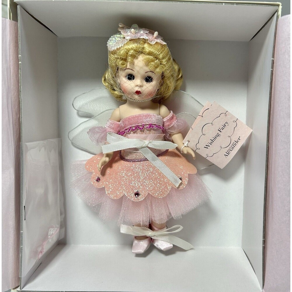 Madame Alexander Wishing Fairy Doll 36035 New in Box Vtg Blonde Pink Skirt Wings
